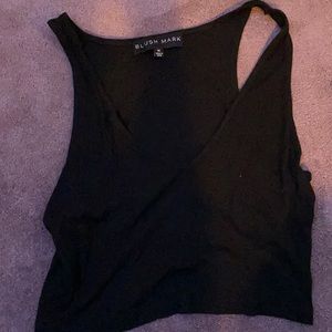 Black V Neck Tank